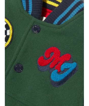 MARC JACOBS Boys Varsity Jacket in Green Fin de série