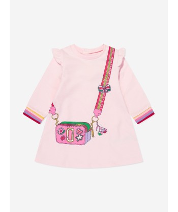 MARC JACOBS Baby Girls Bag Print Sweater Dress in Pink Comparez et commandez 