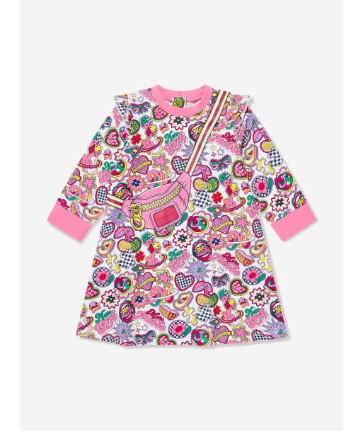 MARC JACOBS Baby Girls Badge And Bag Print Dress in Pink offre 