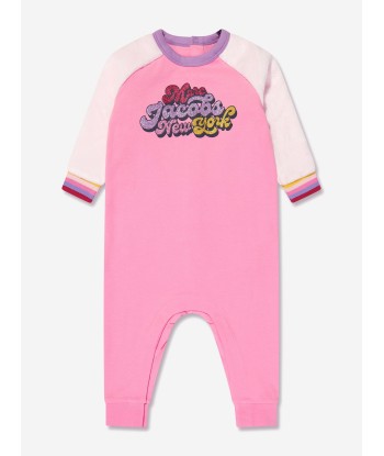 MARC JACOBS Baby Girls Glitter Logo Romper in Pink JUSQU'A -70%! 