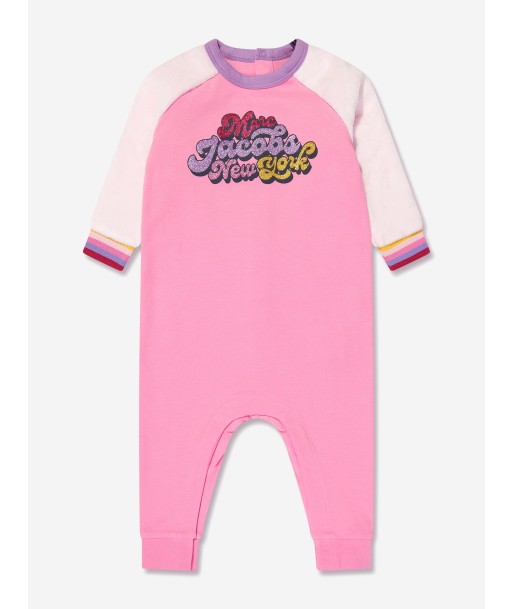 MARC JACOBS Baby Girls Glitter Logo Romper in Pink JUSQU'A -70%! 