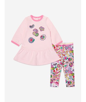 MARC JACOBS Baby Girls Dress And Leggings Set in Pink Voir les baskets