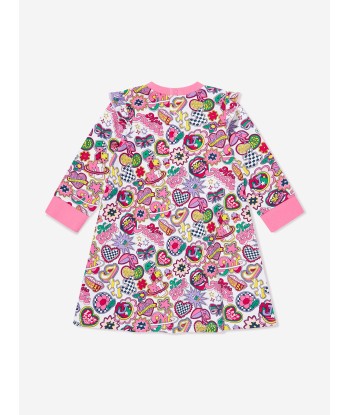 MARC JACOBS Baby Girls Badge And Bag Print Dress in Pink offre 