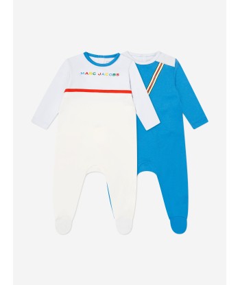 MARC JACOBS Baby Boys Babygrow Set in Blue en ligne des produits 