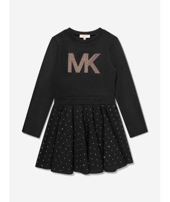 Michael Kors Girls Logo Milano Dress in Black les muscles