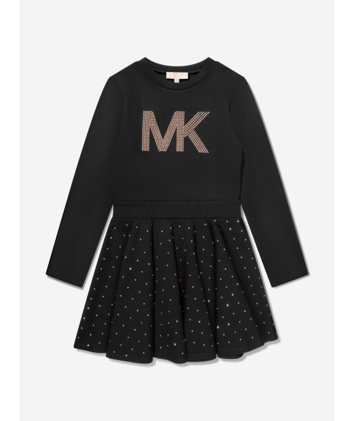 Michael Kors Girls Logo Milano Dress in Black les muscles