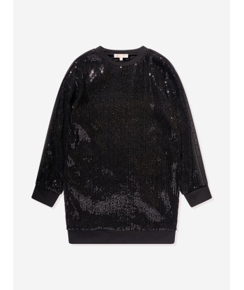 Michael Kors Girls Sequin Dress in Black commande en ligne