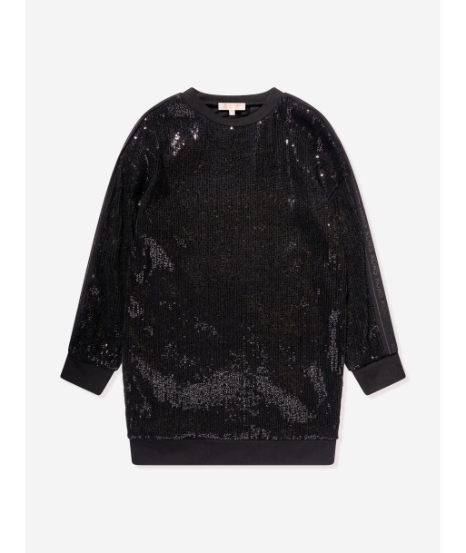 Michael Kors Girls Sequin Dress in Black commande en ligne