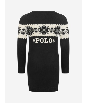 Ralph Lauren Girls Knitted Snowflake Dress Livraison rapide