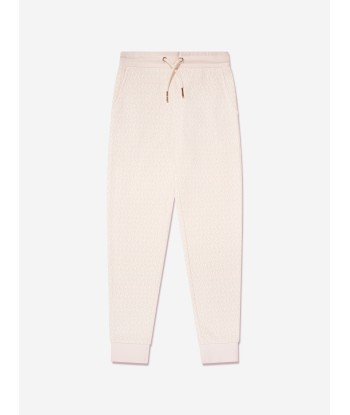 Michael Kors Girls Logo Joggers in Cream en stock