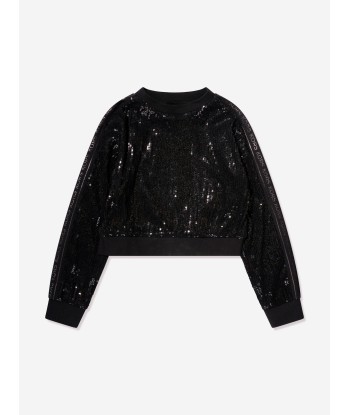 Michael Kors Girls Sequin Sweatshirt in Black Toutes les collections ici