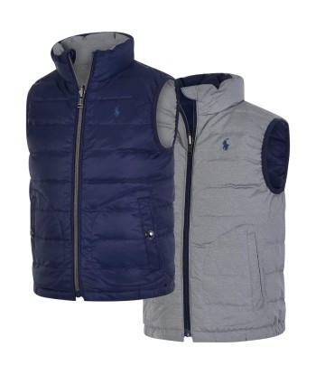 Ralph Lauren Boys Gilet - & Grey Reversible Gilet prix