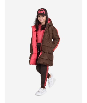 Michael Kors Girls Reversible Puffer Jacket in Pink solde