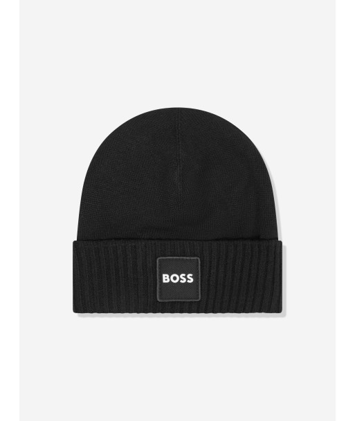 BOSS Boys Pull On Hat in Black d'Europe débarque