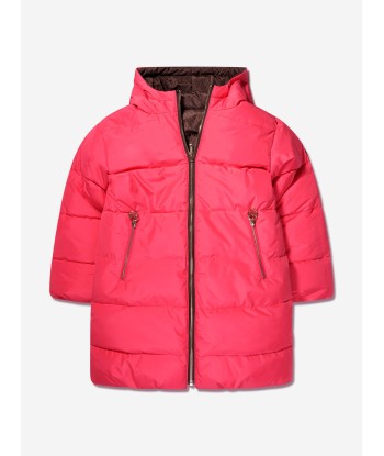 Michael Kors Girls Reversible Puffer Jacket in Pink solde