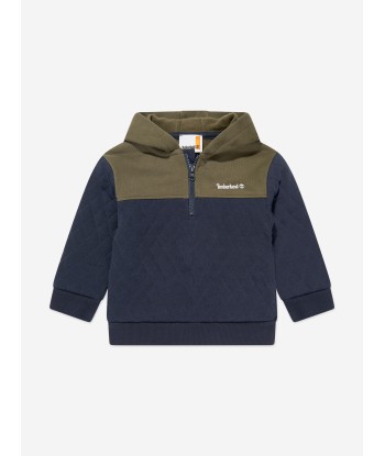 Timberland Boys Quilted Hooded Sweatshirt in Navy prix pour 