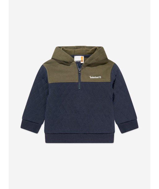 Timberland Boys Quilted Hooded Sweatshirt in Navy prix pour 