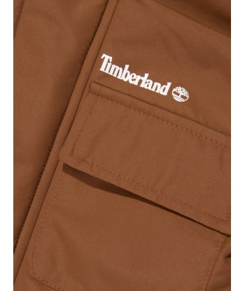 Timberland Boys Hooded Parka in Brown en stock