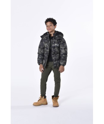 Timberland Boys Camouflage Puffer Jacket in Green Les magasins à Paris