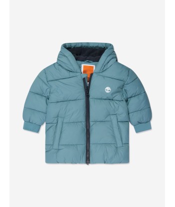 Timberland Baby Boys Puffer Jacket in Blue Faites des économies