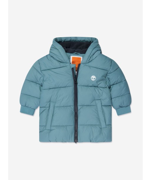 Timberland Baby Boys Puffer Jacket in Blue Faites des économies