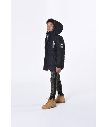 Timberland Boys Long Puffer Jacket in Black outlet