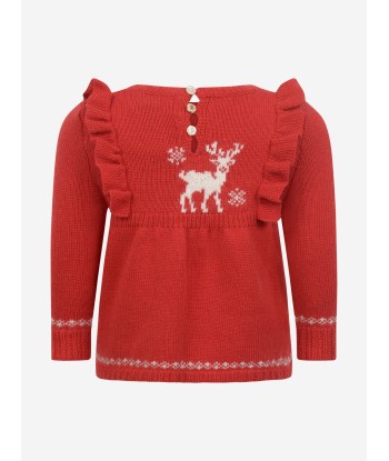 Ralph Lauren Baby Girls Reindeer Sweater pas chere