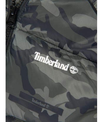 Timberland Boys Camouflage Puffer Jacket in Green Les magasins à Paris