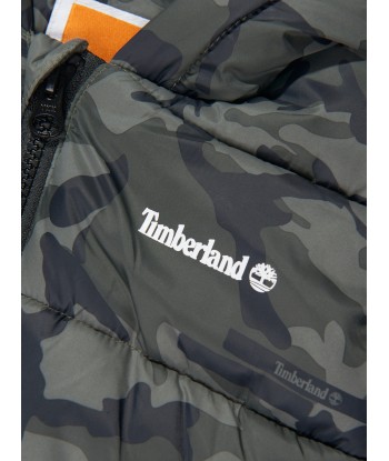 Timberland Baby Boys Camouflage Puffer Jacket in Green hantent personnes