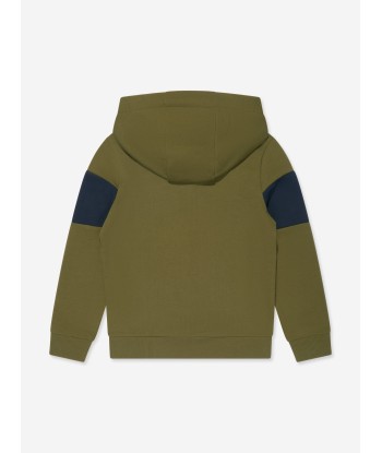 Tommy Hilfiger Boys Essential Colourblock Hoodie in Green basket pas cher