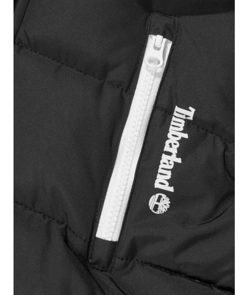 Timberland Boys Long Puffer Jacket in Black outlet