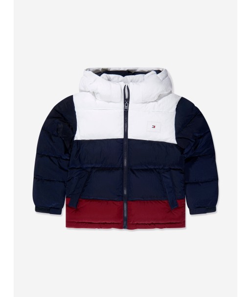 Tommy Hilfiger Boys Alaska Colourblock Puffer Jacket in Navy france