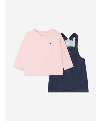 Tommy Hilfiger Baby Girls Dungaree Dress Set in Pink 2 - 3 jours ouvrés.