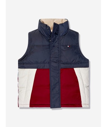 Tommy Hilfiger Kids Reversible Down Vest in Navy prix pour 