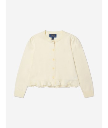 Ralph Lauren Girls Pima Cotton Peplum Cardigan paiement sécurisé