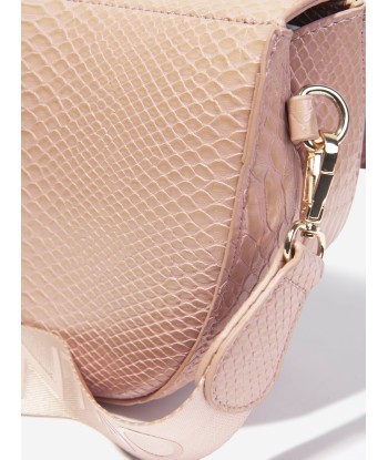 Valentino Girls Bigs Python Flap Bag in Pink (W: 8cm) commande en ligne