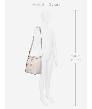 Valentino Girls Icy Re Bucket Bag in Beige Pour