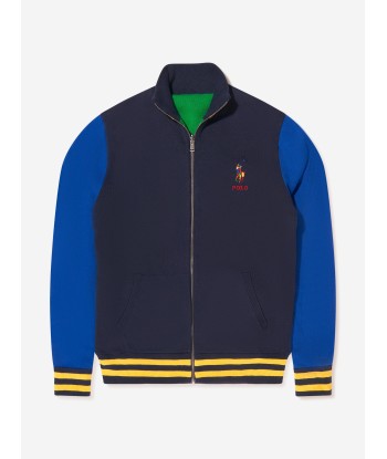 Ralph Lauren Boys Cotton Reversible Zip Up Top du meilleur 