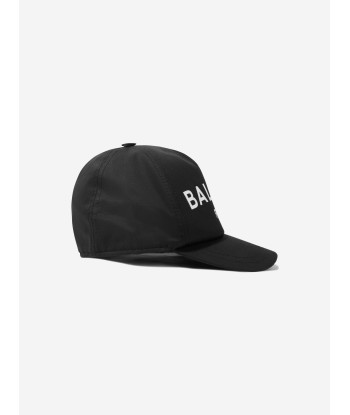 Balmain Kids Logo Cap in Black de votre