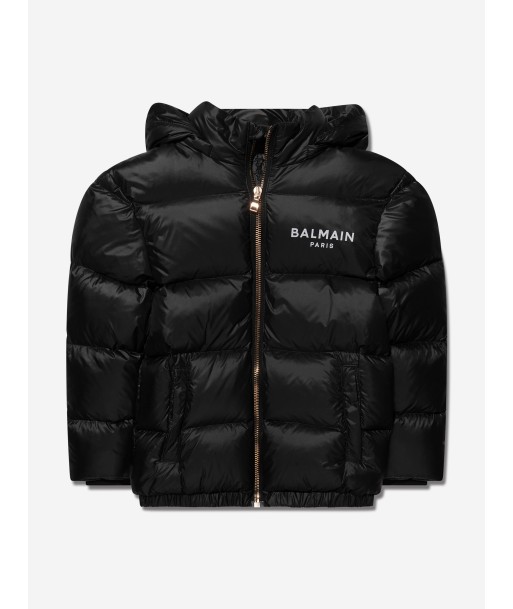 Balmain Kids Puffer Jacket in Black Comment ça marche