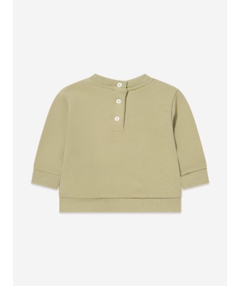 Balmain Baby Logo Sweatshirt in Green Vous souhaitez 