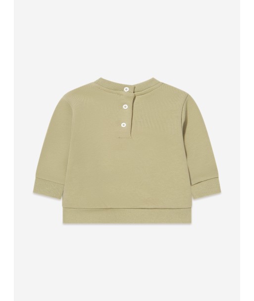 Balmain Baby Logo Sweatshirt in Green Vous souhaitez 