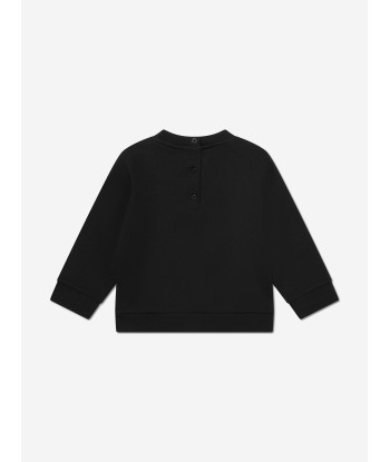 Balmain Baby Logo Sweatshirt in Black basket pas cher