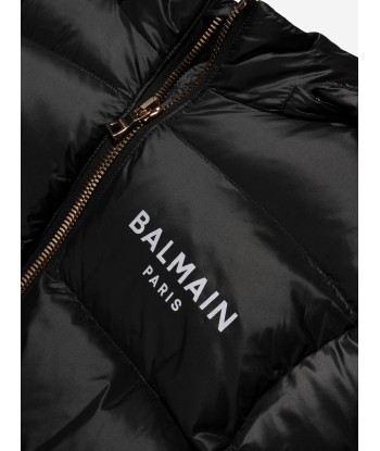 Balmain Kids Puffer Jacket in Black Comment ça marche