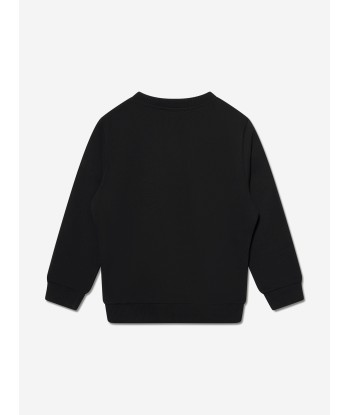 Balmain Kids Logo Print Sweatshirt in Black prix pour 