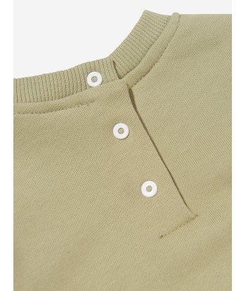 Balmain Baby Logo Sweatshirt in Green Vous souhaitez 