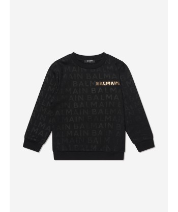 Balmain Kids Logo Sweatshirt in Black 2024