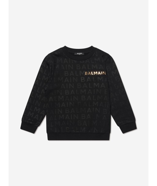 Balmain Kids Logo Sweatshirt in Black 2024