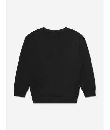 Balmain Kids Logo Sweatshirt in Black en stock