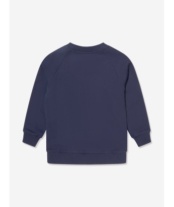 Balmain Kids Logo Sweatshirt in Navy Venez acheter